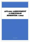 AFL1501 Assignment 6 PORTFOLIO Semester 1 2024