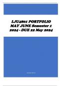 LJU4801 PORTFOLIO MAY JUNE Semester 1 2024 - DUE 22 May 2024