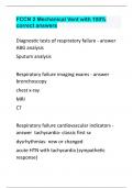 FCCN 2 Mechanical Vent with 100% correct answers