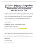 TExES Core Subjects 4-8 Practice Exam Questions with 100% Correct Answers | Latest Version 2024/2025 | Expert Verified | Ace the Test