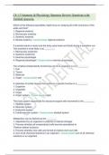Ch 1-3 Anatomy & Physiology Openstax Review Questions with Verified Answers..
