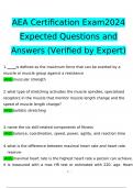 AEA Certification Exam2024 Expected Questions and Answers (Verified by Expert)