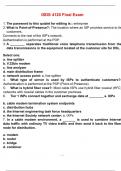 ISDS 4120 Final Exam with correct answers