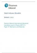 Pearson Edexcel International Advanced Subsidiary Level in Physics (WPH11) Paper 01 Mechanics and Materials 