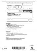 Pearson Edexcel International Advanced Level Economics International Advanced Level UNIT 3: Business behaviour