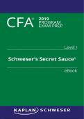 Secret Sauce CFA Level 1.