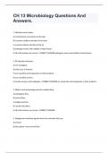 CH 13 Microbiology Questions And Answers.