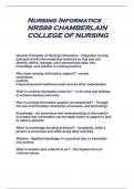 Nursing Informatics  NR599 CHAMBERLAIN  COLLEGE OF NURSING 