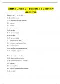 NIHSS Group C - Patients 1-6 Correctly Answered