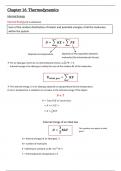 Cambridge A Levels A2 Physics Chapter 16 Thermodynamics