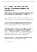  LRAFB SFPC - National Industrial Security Program (NISP) Reporting Requirements