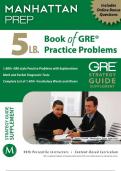 Manhattan  5 lb. Book of GRE ® Practice Problems 500 Essential Words: GRE Vocabulary Flash Cards