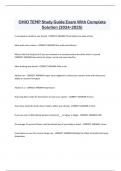 OHIO TEMP Study Guide Exam With Complete  Solution (2024-2025)