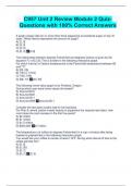 C957 Unit 2 Review Module 2 Quiz- Questions with 100% Correct Answers
