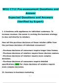 Pre assessment c712 Exam2024 Expected Questions and Answers (Verified by Expert)