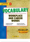 Vocabulary Workplace and Careers