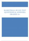 BASKETBALL TEST Q & A 2024!!