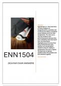 ENN1504 S1 MAY EXAM ANSWERS 2024