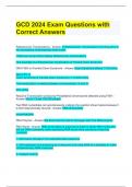 Bundle For  GCD Exam Questions with Correct Answers