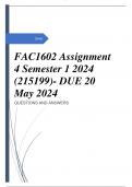 FAC1602 Assignment 4 Semester 1 2024 (215199)- DUE 20 May 2024