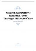 FAC1602 Assignment 4 Semester 1 2024 (215199)- DUE 20 May 2024