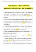 HONDROS EXAM  QUESTION AND ANSWER BUNDLE 