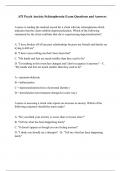 ATI Psych Anxiety/Schizophrenia Exam Questions and Answers