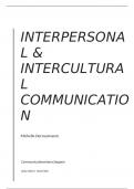 Volledige case study - interpersonal and intercultural communication