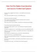 Package Deal For Firefighter Exam Questions With Verified And Updated Answers.