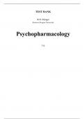 TEST BANK R.H. Ettinger Eastern Oregon University Psychopharmacology