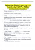 Apologetics - Module 6 2024 ACTUAL EXAM ALL QUESTIONS AND CORRECT DETAILED ANSWERS WITH RATIONALES (VERIFIED ANSWERS) ALREADY GRADED A+