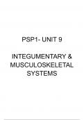 integumentary (skin) and musculoskeletal summary notes