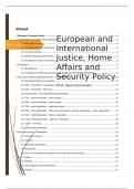 Samenvatting European and International Justice, Home Affairs and Security Policy (EIJHAS) '23-'24