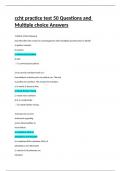 ccht practice test 50 Questions and Multiple choice Answers.