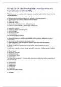 FINAL EXAM (Bob Brooks) 2024 Actual QuesFINAL EXAM (Bob Brooks) 2024 Actual Questions and Correct Answers Solved 100%.tions and Correct Answers Solved 100%.