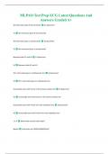 MLPAO Test Prep ECG Latest Questions And Answers Graded A+