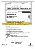 2023 Pearson Edexcel Level 1/Level 2 GCSE (9–1) Mathematics 1MA1/3F PAPER 3 (Calculator) Higher Tier Question Paper and Mark Scheme Combined Unveiling Excellence!!