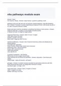 nhs pathways module exam with correct answers 2024