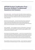 APPIAN Analyst Certification Prep - Business Analysis Fundamentals Questions And Answers