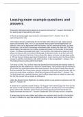 Leasing exam example questions and answers-graded a