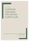 European Universal Prevention Curriculum Resume