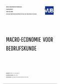 Samenvattingen: Macro-Economie   Ondernemingsrecht - Schakelprogramma  Bedrijfskunde 2024 VUB