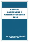 CAS1501 ASSIGNMENT 6 ANSWERS SEMESTER 1 2024