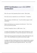 OTFIT Certification exam 2024 OTFIT Certification