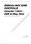 ENN1504 MAY JUNE PORTFOLIO Semester 1 2024 - DUE 22 May 2024