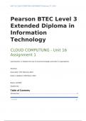 UNIT 16 CLOUD STORAGE AND COLLABORATION ASSIGNMENT A (Distinction)