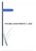 NST2602 Assignment 2 (COMPLETE ANSWERS) 2024 (203907) - DUE 30 May 2024 ; 100% TRUSTED workings, explanations and solutions.