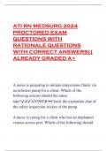 ATI RN MEDSURG 2024 PROCTORED EXAM QUESTIONS WITH RATIONALE QUESTIONS WITH CORRECT ANSWERS||ALREADY GRADED A+  A Nurse is performing a venipuncture on an older client whose veins are difficult. Which of the following actions should the nurse take?,