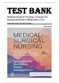 Test Bank For Medical-Surgical Nursing Concepts for Interprofessional Collaborative Care 10th Edition by Donna Ignatavicius, M. Linda Workman 9780323612425 Chapter 1-69 Complete Guide.