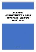 ECS1601 Assignment 1 2024 (673135) - DUE 23 May 2024